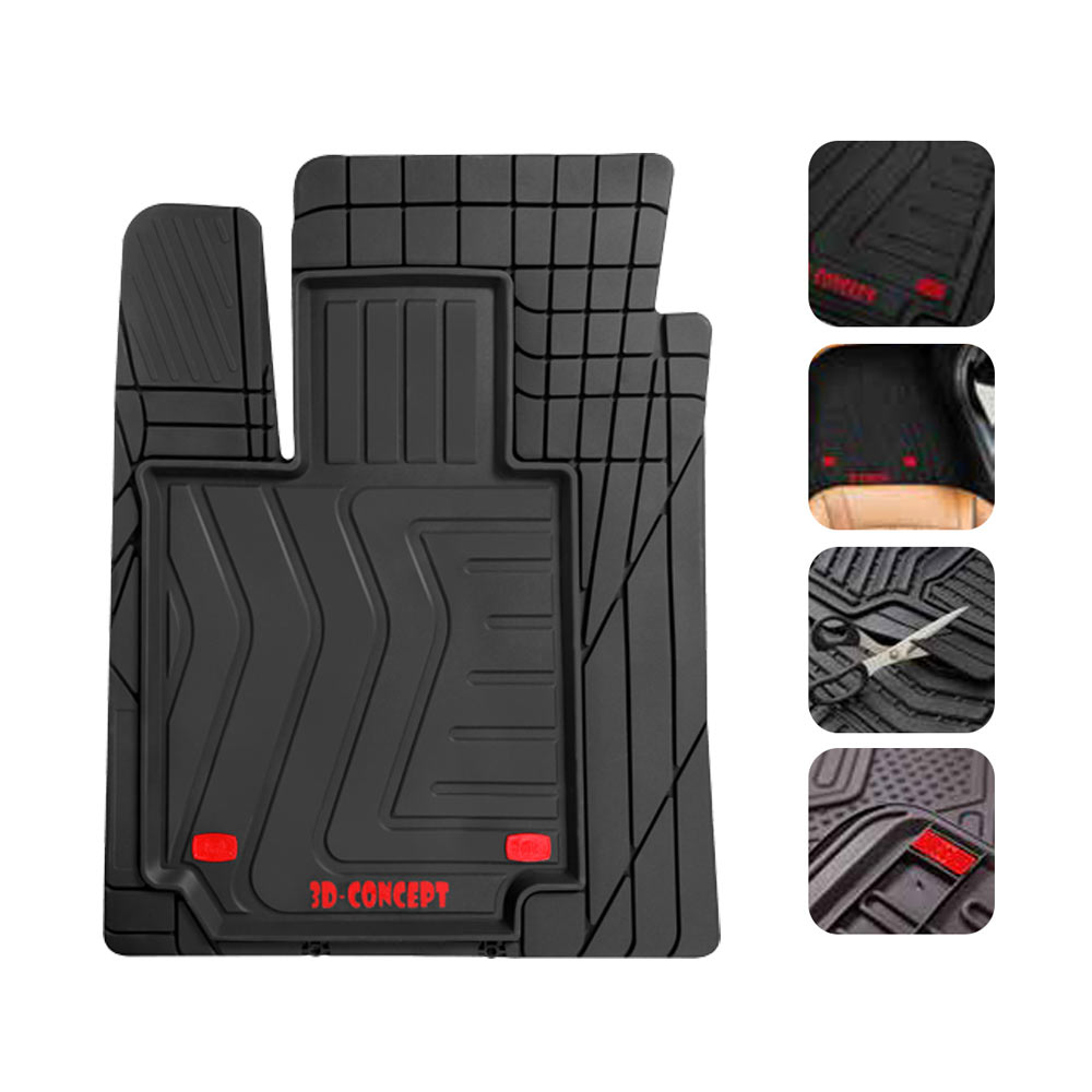 Vega 3D Concept Havuzlu Siyah Oto Paspası